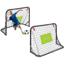 SET OF 2 METAL GOALS WITH NET, BALL, PUMP 60X45X24CM ENERO
