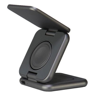 6. Audi Big Logo foldable inductive charger 3in1 0 - gray