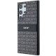 8. DKNY Leather Mono Stripe & Metal Logo case for Samsung Galaxy S24 Ultra - black