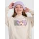 4. Girls' sweatshirt with hood, open, 4F 4FJRAW25TSWSF2294-11S