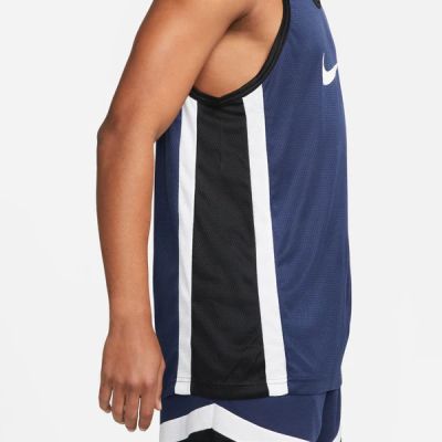 3. Nike Icon Dri-FIT Basketball Jersey Navy Blue - DV9967-410
