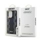 8. DKNY Leather Checkered Mono Pattern MagSafe Case for iPhone 14 Pro Max - Black