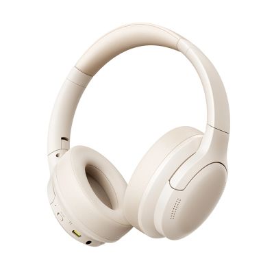Baseus Bass BH1 Lite Wireless On-Ear Bluetooth 6.0 Headphones - White