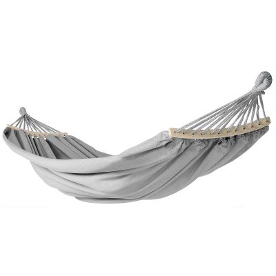 15. GARDEN HAMMOCK 2-PERSON LUXE XXL 250x150CM WITH SPREADER BAR AND COVER GRAY 1031170