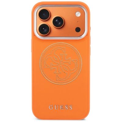 3. Guess Perforated 4G MagSafe case for iPhone 17 Pro - orange