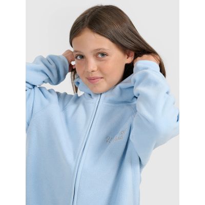 5. Girls' loose fleece with hood 4F 4FJRAW25TFLEF444-33S