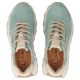 6. Leather platform sneakers in green Filippo DP7498