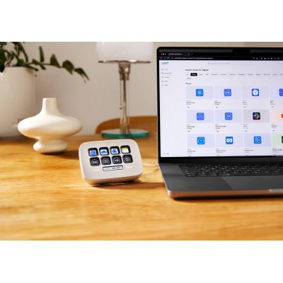 9. Elgato Stream Deck Neo external controller, white, 8 configurable keys