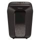 6. Fellowes LX70 paper shredder, 4407501 black, 18 liters, Shreds up to 11 A4 sheets (70g) at a time into 4×40 mm (P-4/T-4) particles, Safety Lock