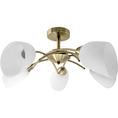 Classic chandelier, Activejet NIKITA Patina ceiling hanging lamp, 5xE27, for the living room