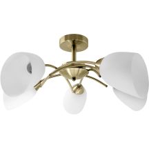 Classic chandelier, Activejet NIKITA Patina ceiling hanging lamp, 5xE27, for the living room
