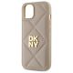 6. DKNY Quilted Stack Logo iPhone 14 Case - Beige