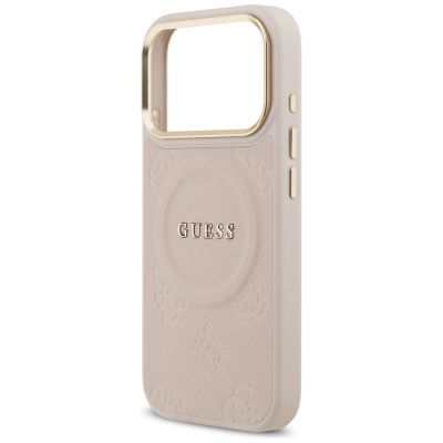 6. Guess Peony Hot Stamp MagSafe Case for iPhone 17 Pro - Pink
