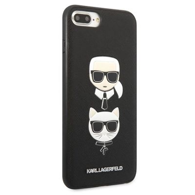 4. Karl Lagerfeld Saffiano Karl&Choupette Head case for iPhone 7 Plus / iPhone 8 Plus - black