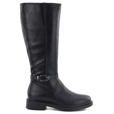 6. Sergio Leone KZ-32-S black leather women's boots
