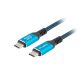 2. LANBERG USB-C CABLE M/M USB4 0.5M 240W 8K 60HZ BLACK-BLUE