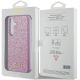 8. Guess Glitter Script case for Samsung Galaxy S24 - purple