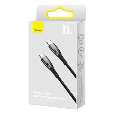 5. Baseus CADH000701 USB-C - USB-C PD cable 100W 5A 480Mb/s 1m - black