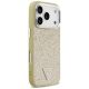 4. Guess Glitter Triangle Logo MagSafe Case for iPhone 17 Pro - Gold
