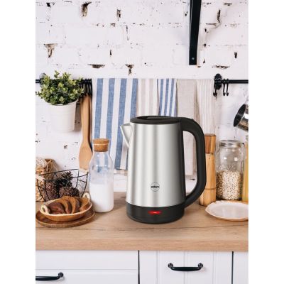 14. ELDOM CORDLESS KETTLE CS30 ACERO 20 L STEEL 1850-2200W TILTING LID, HOT PLATE, SWIVEL BASE
