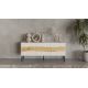 6. INSERTO 3D TV cabinet 143.5x40x61.5 cashmere + LED