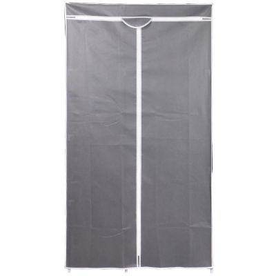 3. TEXTILE WARDROBE 90x45x170CM DARK GREY 8811