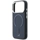 6. Mercedes Leather 3D MagSafe Case for iPhone 17 Pro - Navy Blue