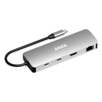 5. Port Designs 900164 Docking Station Wired USB 3.2 Gen 1 (3.1 Gen 1) Type-C Stainless Steel