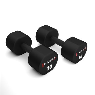 6. HPT10 2 x 10 KG POLYURETHANE TPU HMS Dumbbells