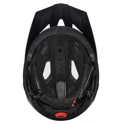 7. Wozinsky full-face bicycle helmet with removable visor, lightweight, L - black