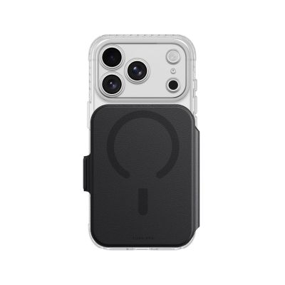AmazingThing Titan Pro Lens Flip Set iPhone 18 Pro Max Case with Wallet, MagSafe Compatible - Black