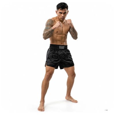 8. Black Men’s Muay Thai Shorts V1 COMBATWEAR | DBX Bushido