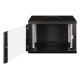 5. Digitus Unique 19" 7U 600x600 wall-mounted network cabinet, glass door, black, undivided, assembled, 100kg