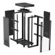 13. Lanberg 19" 32U 600x1000 black floor-standing rack cabinet with glass doors (flat pack)