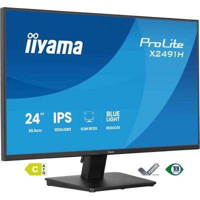 iiyama ProLite X2491H-B1 computer monitor 60.5 cm (23.8") 1920 x 1080 px Full HD LCD Black