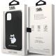8. Karl Lagerfeld KLHCN61SMHCNPK case for iPhone 11 / Xr - black Silicone C Metal Pin