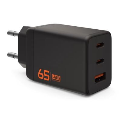 Urban Armor Gear 9B443711V4040 Portable Device Charger – Headphones, Smartphone, Universal, Tablet, Laptop, Orange, Black, AC, Fast Charging, Internal