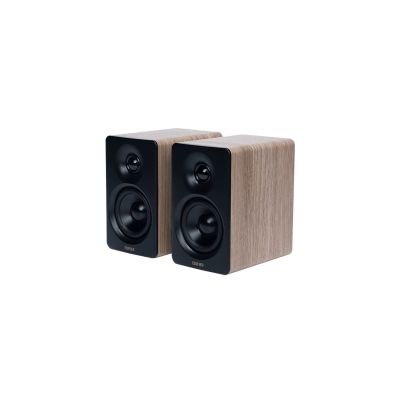 6. Edifier M60 (504778) 66W 2.0 Speakers, Oak Brown, Black