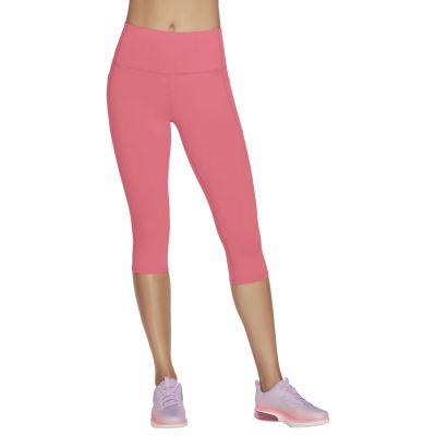 Skechers Go Walk High Waisted Capri Short W2CP2-RDBL Red XS
