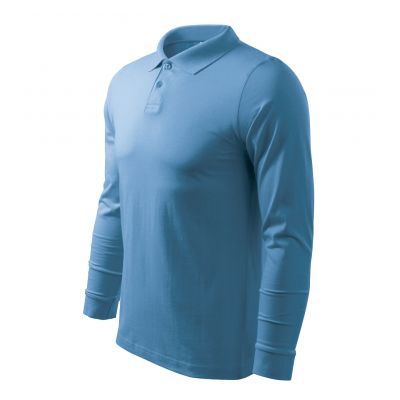 6. Malfini Single J. LS M polo shirt MLI-21114 azure