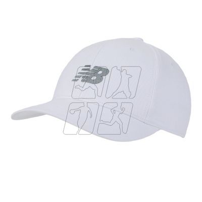 New Balance 6 Panel Structured Snapback Cap LAH41013WT