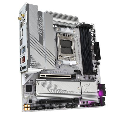 4. Gigabyte B650M AORUS ELITE AX ICE Motherboard