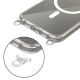 4. Tech-Protect Flexair Chain MagSafe Case for iPhone 16 - Clear + 2 Lanyards (Pink and Gray)