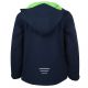 2. TrollKids Kids Trollfjord Jacket navy/light green softshell jacket with reflective elements (161-120)