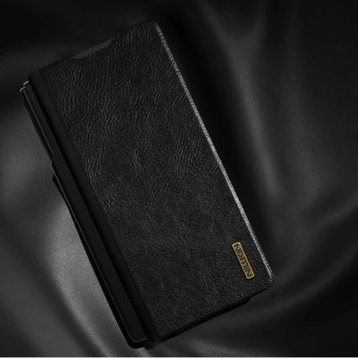 13. Nillkin Qin Pro Case for Samsung Galaxy Z Fold 7 with S Pen Space - Black