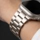 9. Tech-Protect Stainless Stainless Steel Bracelet for Apple Watch 44 / 45 / 46 / 49 mm – Silver-Gold