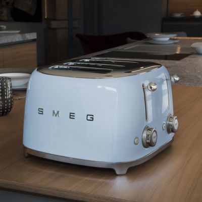 9. SMEG toaster model TSF03PBEU pastel blue