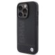 2. BMW Leather Hot Stamp iPhone 15 Pro Max Case - Black