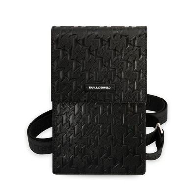 2. Karl Lagerfeld Handbag KLWBSAMSMK black/black Monogram Plate