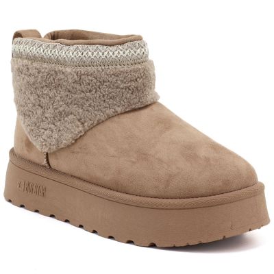 5. Big Star UU274169 Women's Waterproof Beige Platform Snow Boots